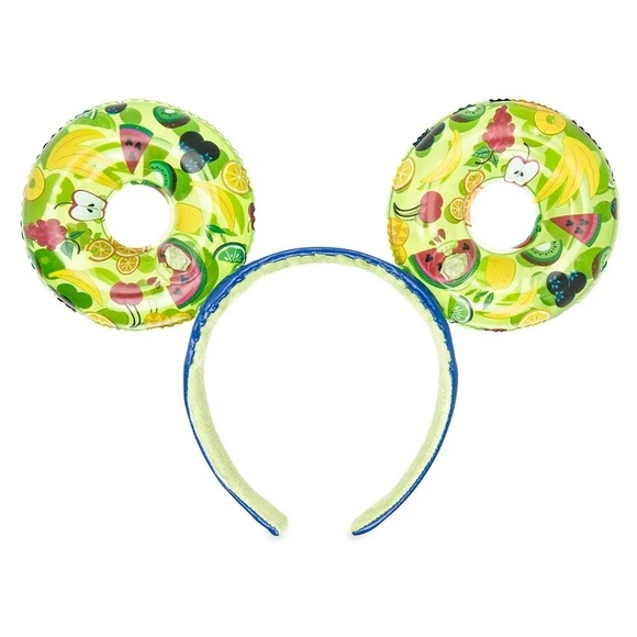 Disney Accessories - Mickey Mouse Fruit-Themed Pool Float Inflatable Ears Headband